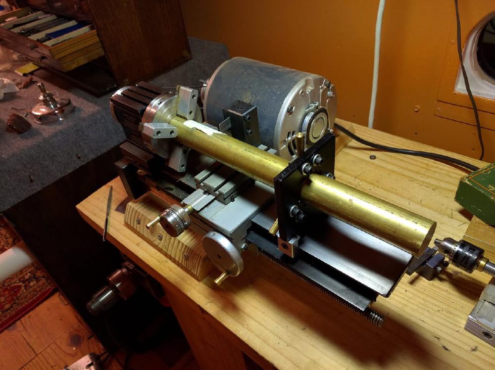 Taig lathe, tiny but mighty.