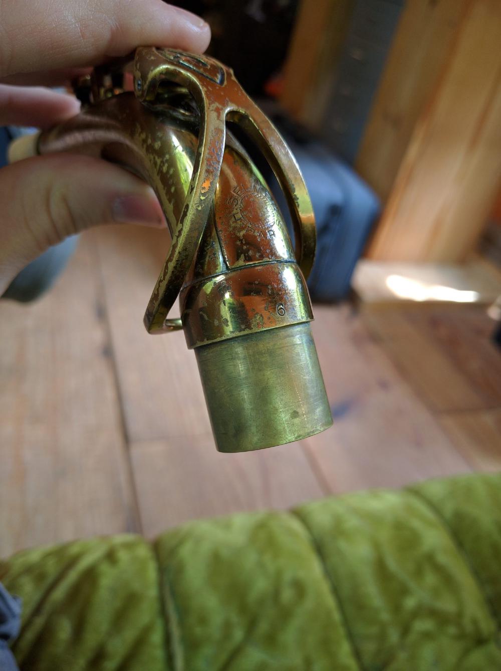 Long/tall tenon shoulder on this Mark VI neck. I have heard this was something you could special order as a replacement neck, but I do not know the purpose.