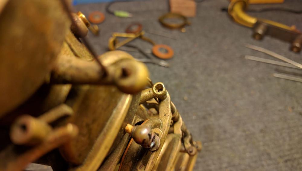 Yeaaahhh I think someone may have messed with this post in the past. No matter! We can fix it - get the rod out and make a bushing on the lathe.