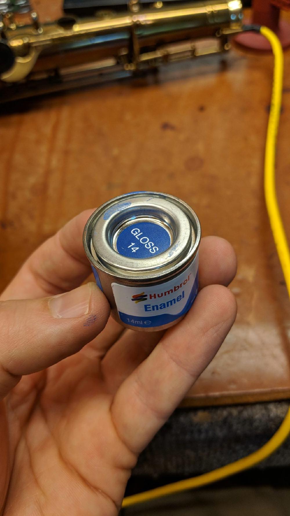 The correct color for redoing the blue in a vintage Selmer S.