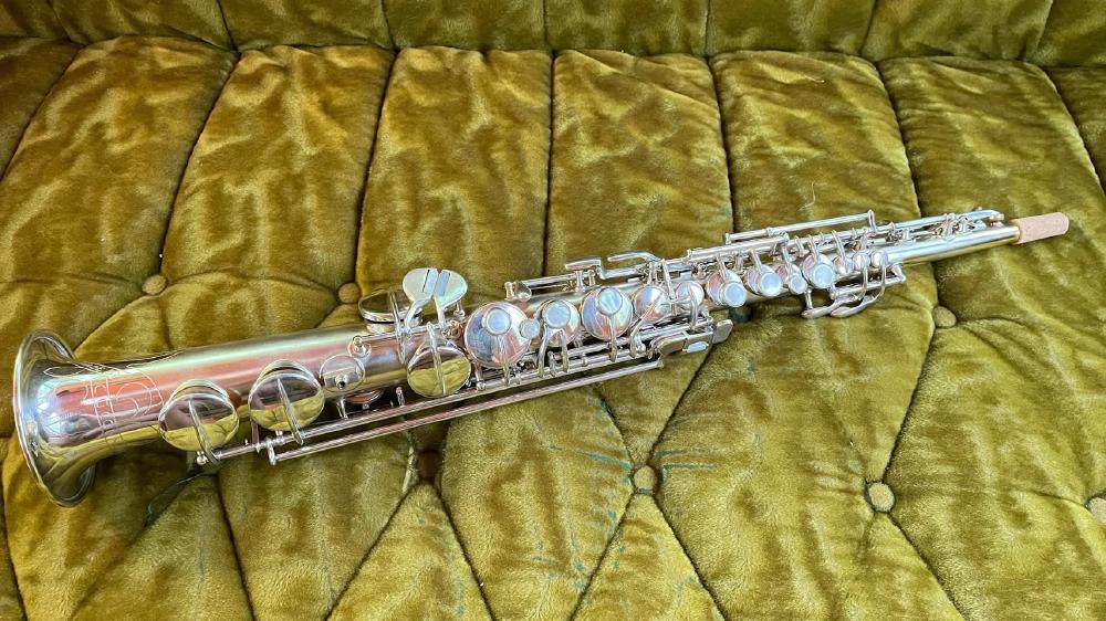 Conn C-soprano with the 'naked lady' engraving. Only one I have seen.