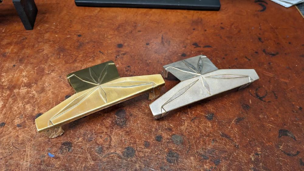 Robert Drouet alto keyguards, silver one is original and brass one by Brad Wherry, who I say again is a wizard.