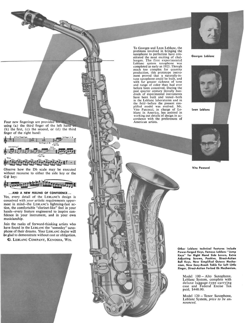 Leblanc System advertisement, 1953