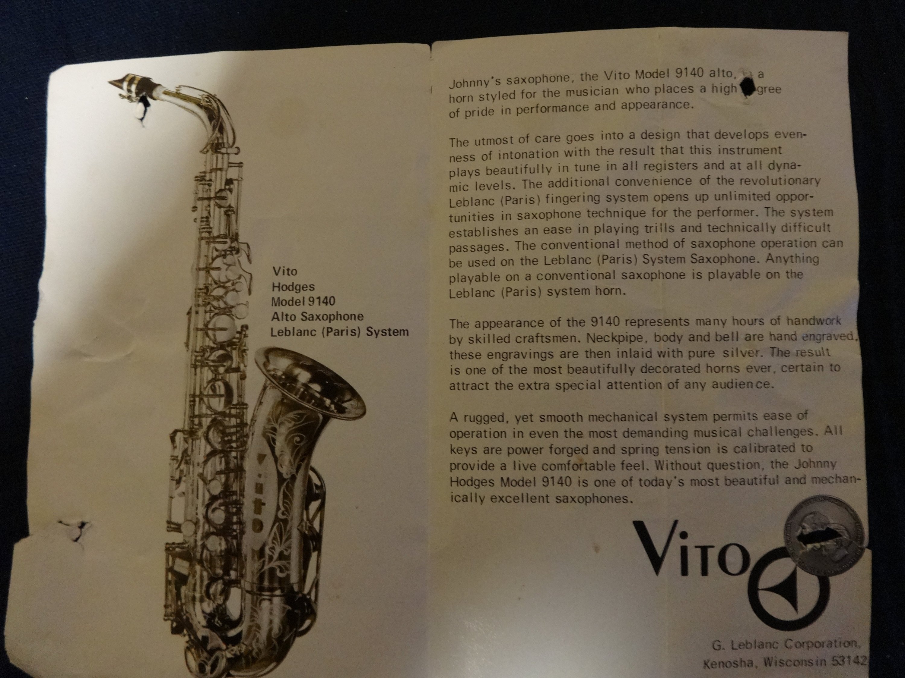 Leblanc System brochure