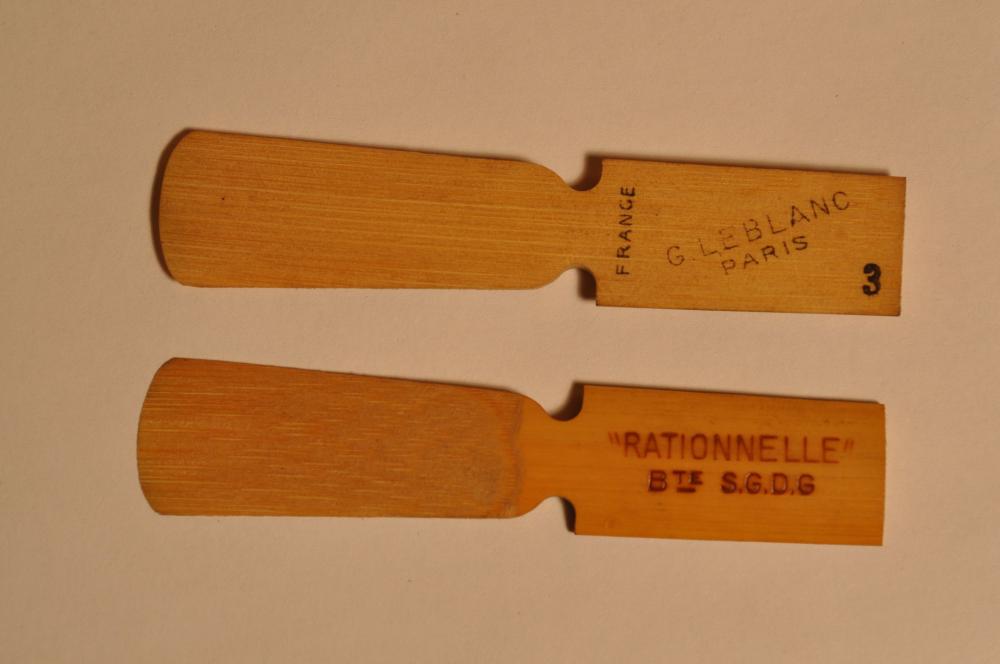 G. Leblanc "Rationnelle" reeds