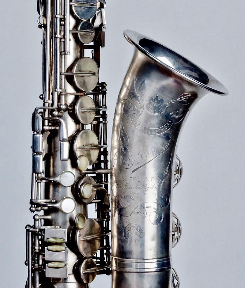 Leblanc “Le Rationnel,” serial #1 — the first Leblanc saxophone.